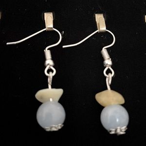 💗NWOT Genuine Natural Stone Aquamarine Opal Healing Baby Blue Gemstone